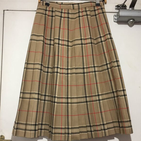 VINTAGE HIGHLAND QUEEN PLAID PLEATED KILT SKIRT SIZE 14 - Picture 4 of 7